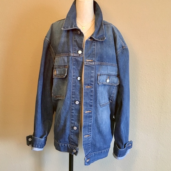Gap 1969 Classic Blue Oversized Denim Jacket - Picture 2 of 8